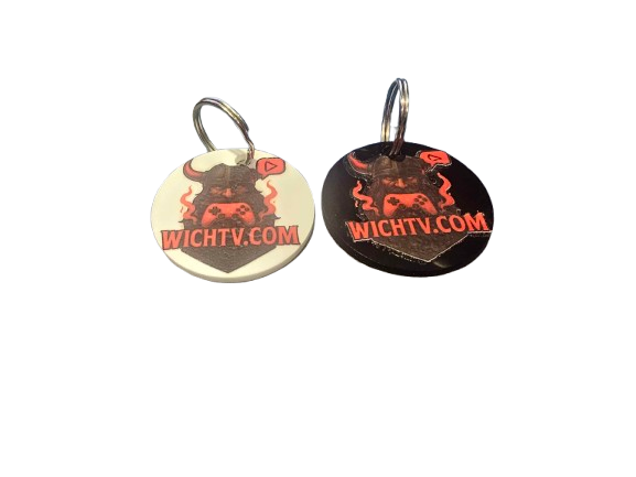 WICHTV White Keyring